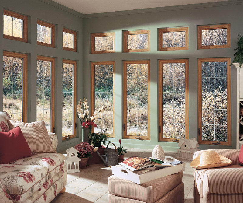 Casement Windows in Family Room